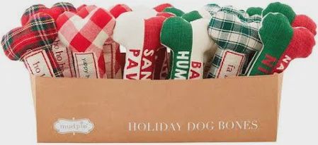 Christmas Dog Bone Toy