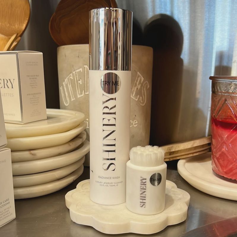 Shinery Radiance Wash Luxury Jewelry Cleaner and Brush Duo