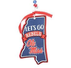 Let&#39;s Go Ole Miss Flat Ornament