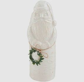 White Xmas Santa Sitter, Lg