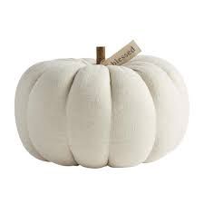 Cream Pumpkin Sitter, Large