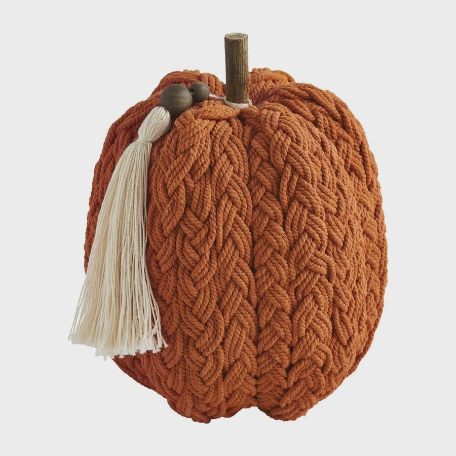 Orange Braided Rope Pumpkin