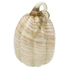 Laurel &amp; Copper Glass Pumpkin, Large