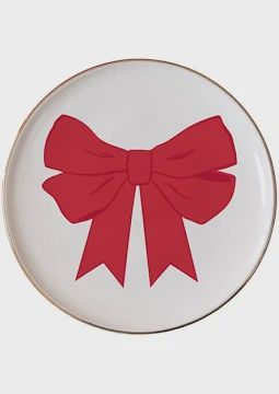 Red Bow Plate Appetizer