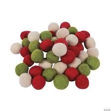 Christmas Wool Felt Pom Pom Garland