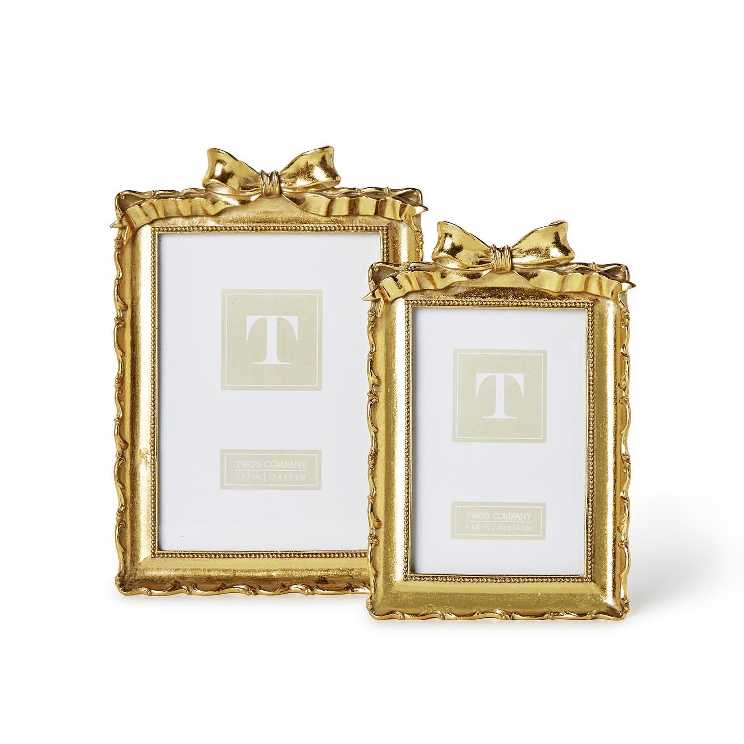 Gold Frame with Accent Bow, 5x7