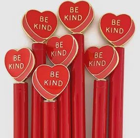 Enamel Be Kind Heart Charm Pen