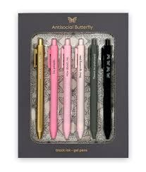 Antisocial Butterfly Gel Pen Set