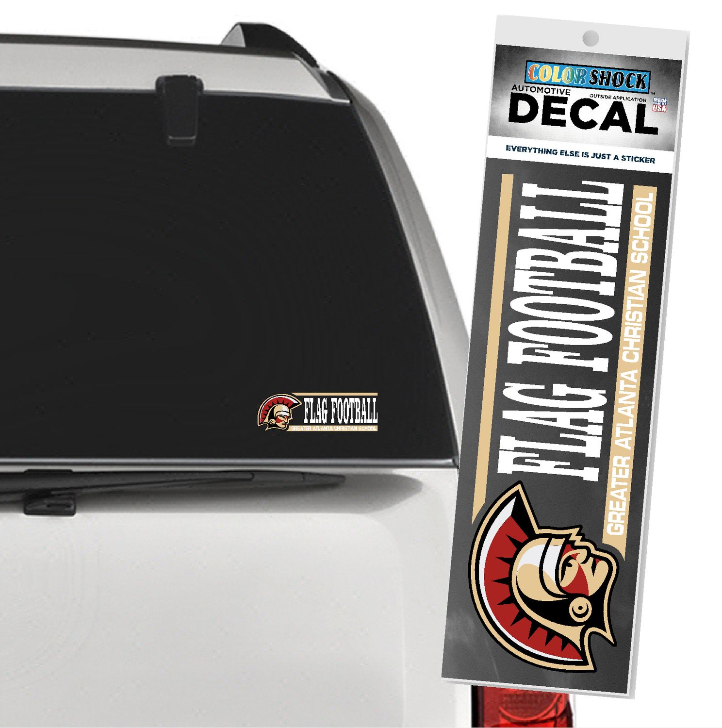 GAC Flag Football Car Decal