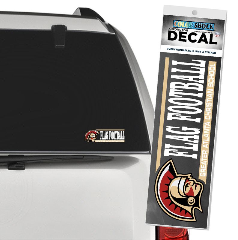 GAC Flag Football Car Decal
