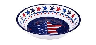 Stars &amp; Stripes Melamine Large Serving Bowl