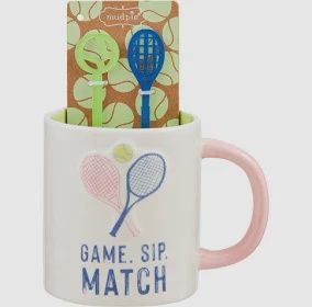 Tennis Mug &amp; Stirrer Set