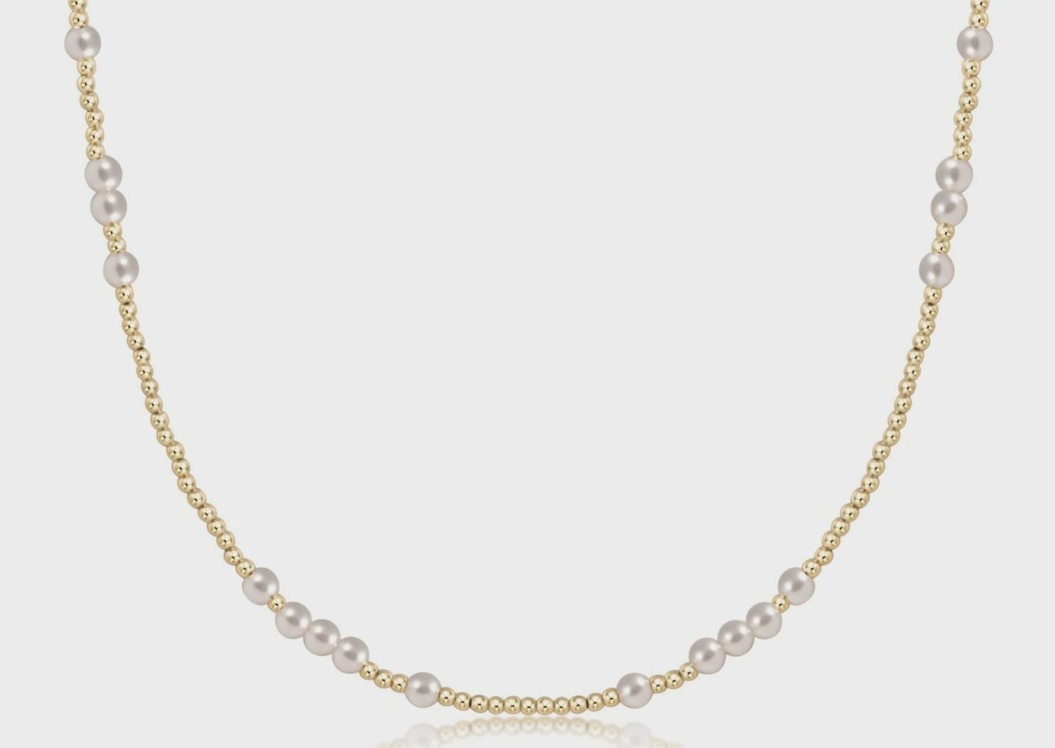 Gold 17&quot; Choker, Hope Unwritten Pearl