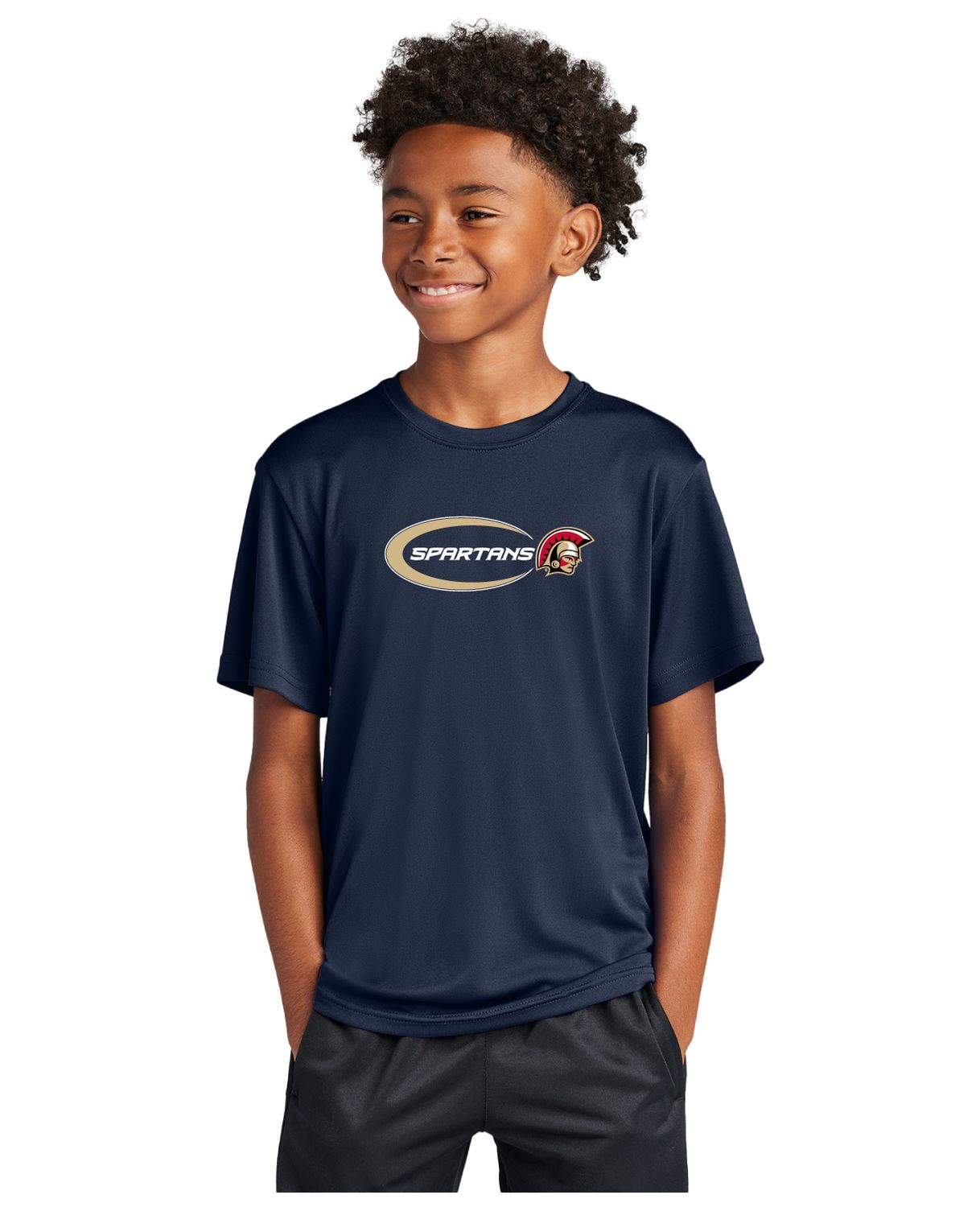 Brutus Youth Moisture Wicking T-shirt 25, Color: True Navy, Size: YXS