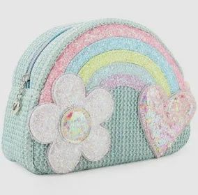 Aqua Rainbow Pouch