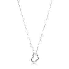 Sterling 16&quot; Necklace, Love Charm