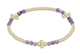 Gemstone Bracelet, Signature Cross Gold Bliss, 2.5mm f23