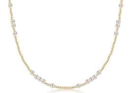 Mixed Metal 17&quot; Choker Hope Unwritten Necklace, 4mm