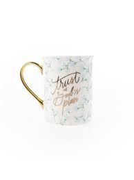 Gold Handle Mug, Trust in God