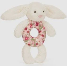 Blossom Cream Bunny &quot;Berry&quot; Rattle