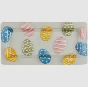 Easter Egg Glass Plate