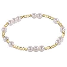 Gold Hope Unwritten Bracelet, Pearl 5mm