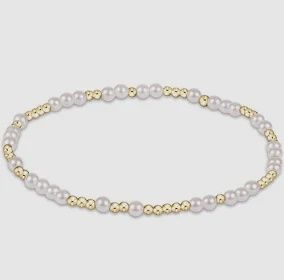 Gold Hope Unwritten Bracelet, Pearl 3mm
