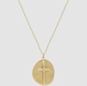 Gold 16&quot; Inspire Gold Charm Necklace, Small
