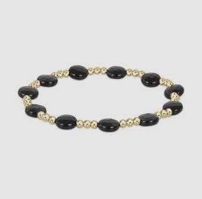 Gemstone Bracelet, Admire 3mm, Design: onyx