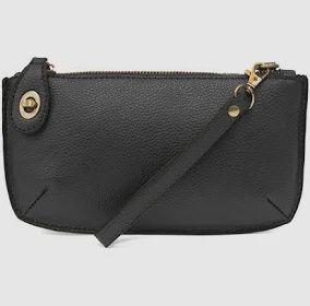 Crossbody Wristlet Clutch, Color: Black
