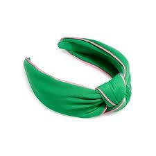 Wide Knotted Headband, Green