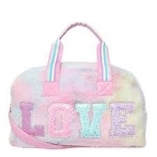 Love Tie-Dye Sherpa Duffle