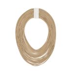 Learning the Ropes Layered Necklace, Tan