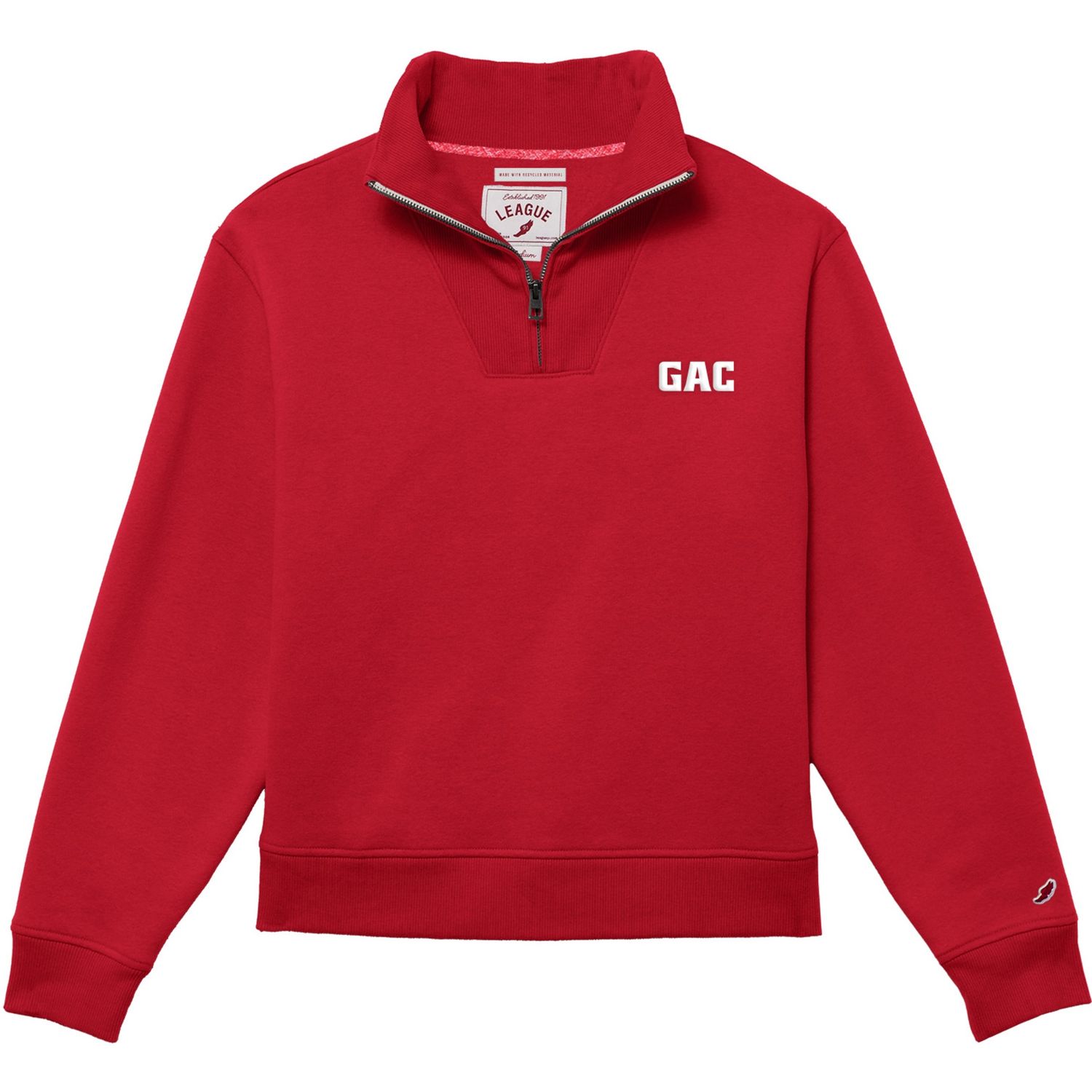 1991 Quarter Zip 25, Color: True Red, Size: AS