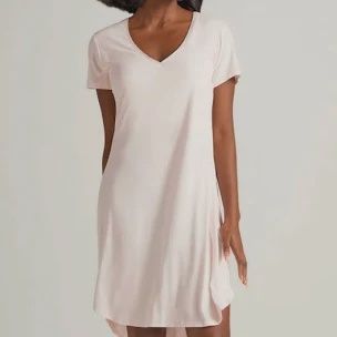 Claire Short Sleeve Nightshirt, Pink