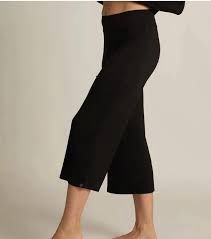 Wide Leg Capri, Black