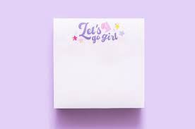 Let&#39;s Go Girl Sticky Reminder Pad