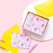 Let&#39;s Go Girl Note Card Set