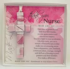 Glass Cross Keepsake, Nurse