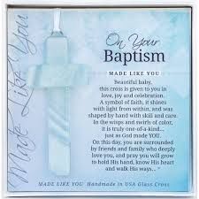 Glass Cross Keepsake, Baptism