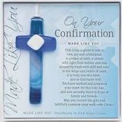 Glass Cross Keepsake, Confirmation Boy