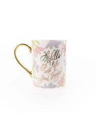 Gold Handle Mug, Fill My Life Mug