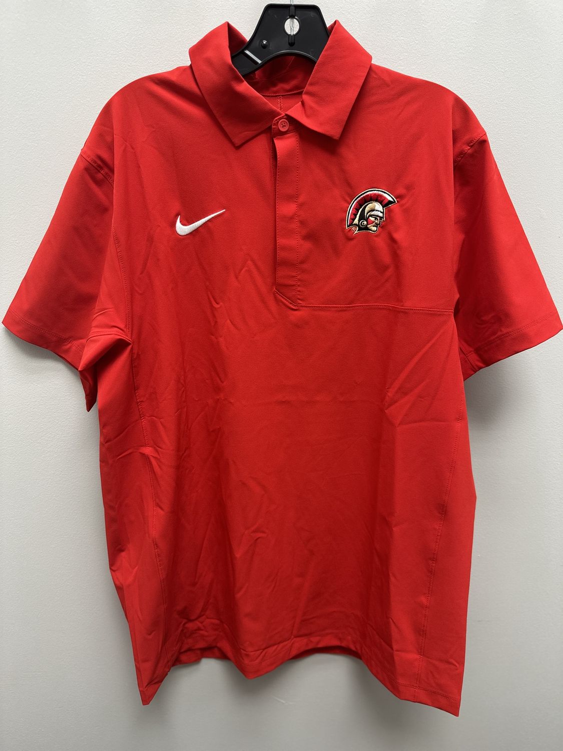 Nike Men&#39;s Woven Polo 25NKMWP, Color: Red, Size: AS