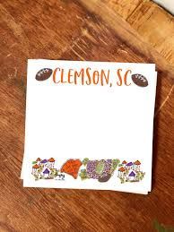 Collegiate Notepad, Design: Clemson