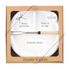 S&#39;mores Plate &amp; Skewer Set