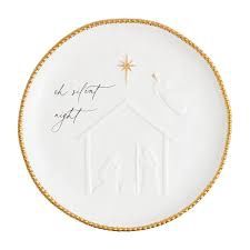 Round Nativity Platter