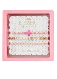 Pink Cross Beaded Bracelets