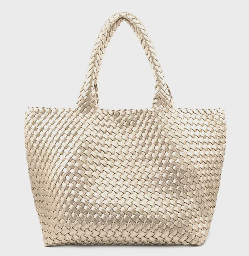 BC Braided Clutch, Color: Champagne