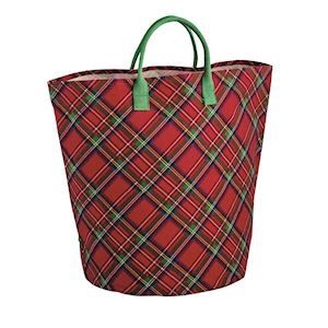 Oversized Tartan Tote