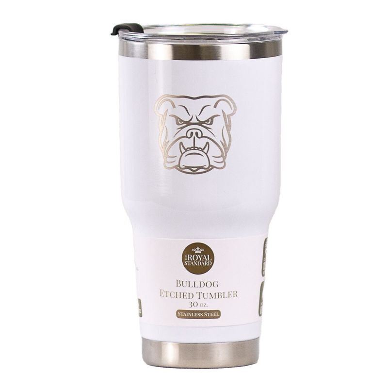 Bulldog Etched Tumbler